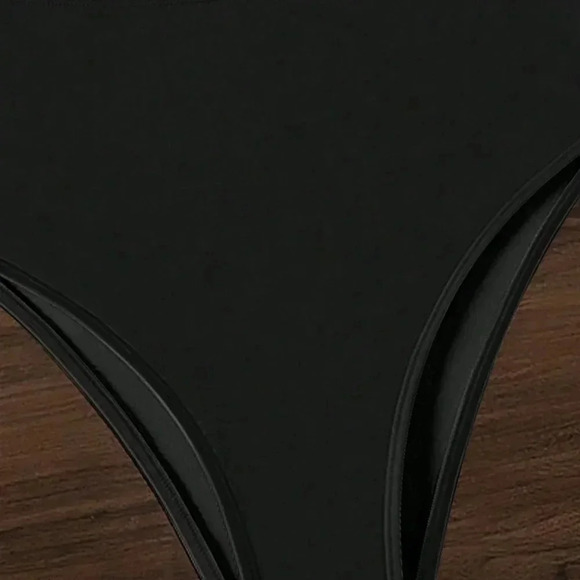 Black Women's One-Piece Swimsuit With Hollow Out Design - Picture 3 of 6